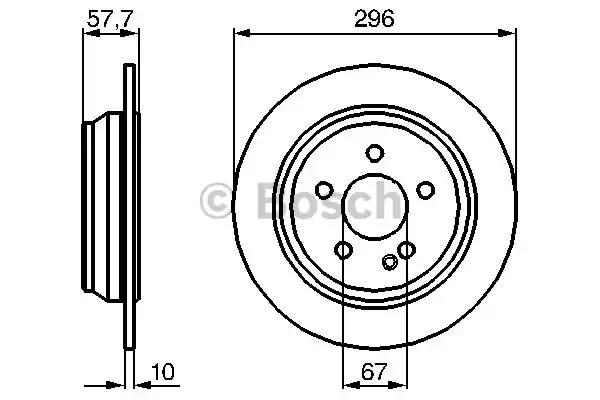 Дискові гальма 0986479138 BOSCH