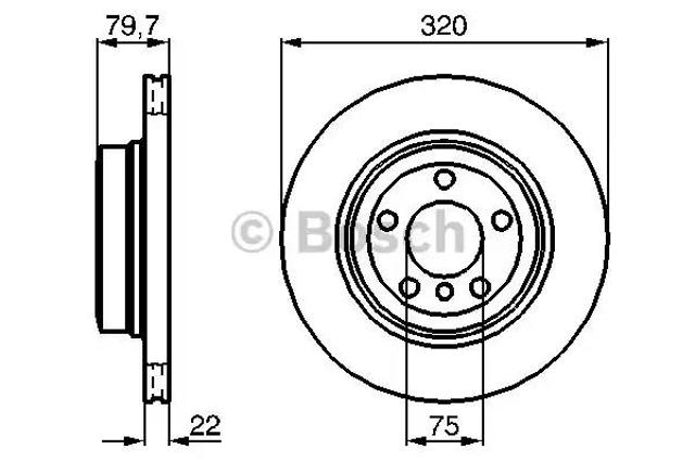 Дискові гальма 0986479166 BOSCH