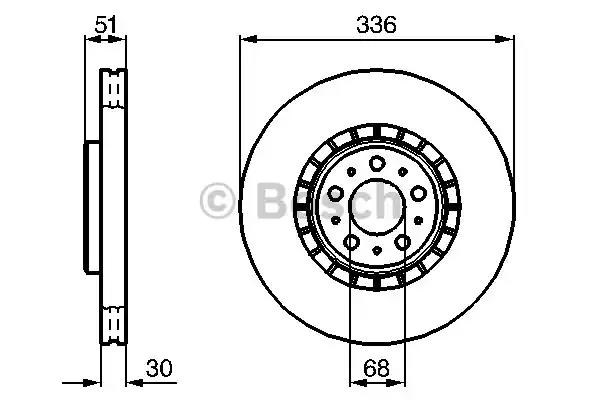 Гальмо дискове переднє 0986479202 BOSCH