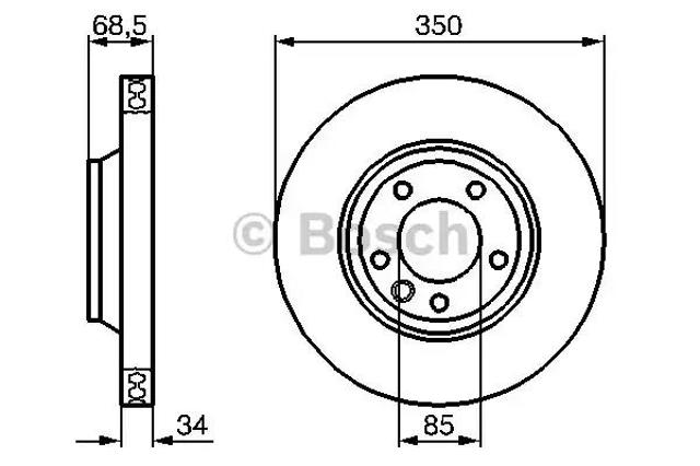 Гальмо дискове переднє 0986479251 BOSCH