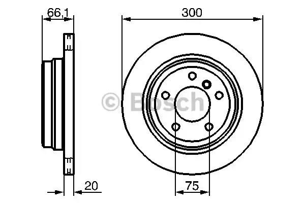 Дискові гальма 0986479263 BOSCH