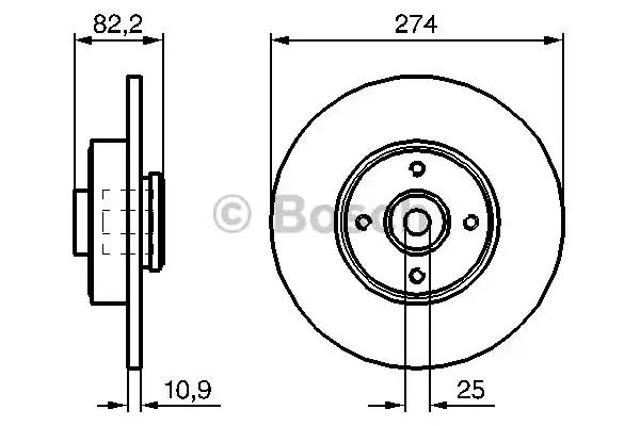 Дискові гальма 0986479270 BOSCH