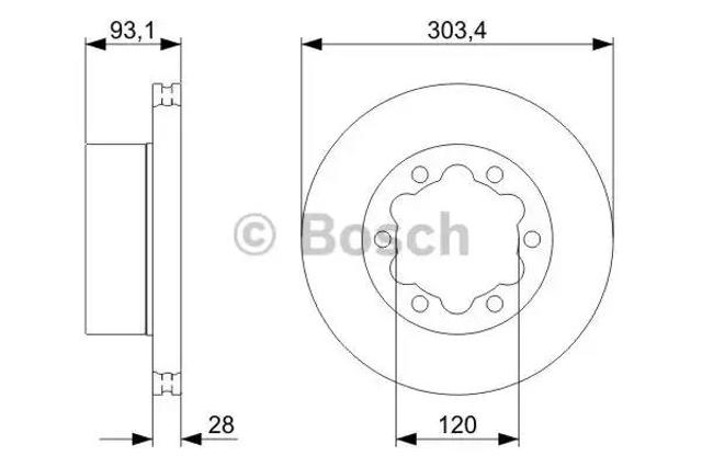 Задні дискові гальма 0986479296 BOSCH