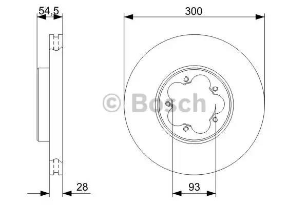 Ротор гальмівний 0986479307 BOSCH