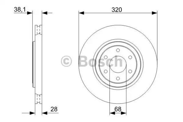 Ротор гальмівний 0986479357 BOSCH