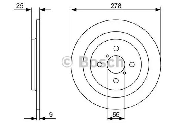Дискові гальма 0986479360 BOSCH