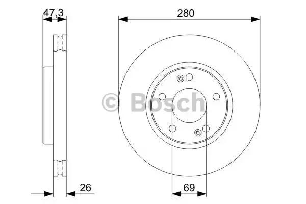 Ротор гальмівний 0986479368 BOSCH