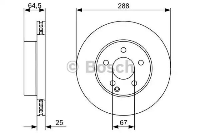 Ротор гальмівний 0986479406 BOSCH