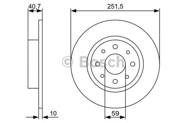 Задні дискові гальма 0986479502 BOSCH