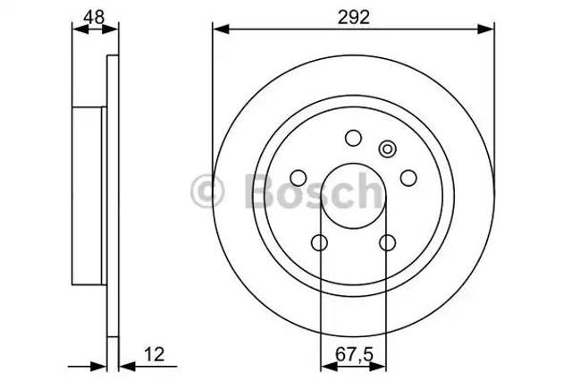Задні дискові гальма 0986479513 BOSCH