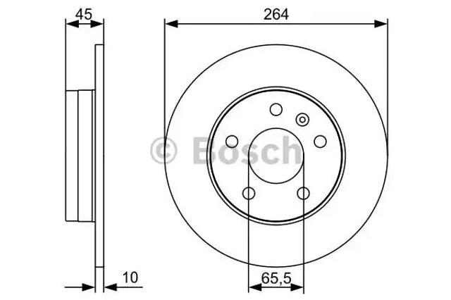 Задні дискові гальма 0986479516 BOSCH