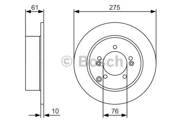 Дискові гальма 0986479525 BOSCH