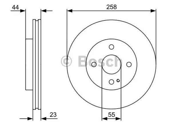 Гальмо дискове переднє 0986479541 BOSCH