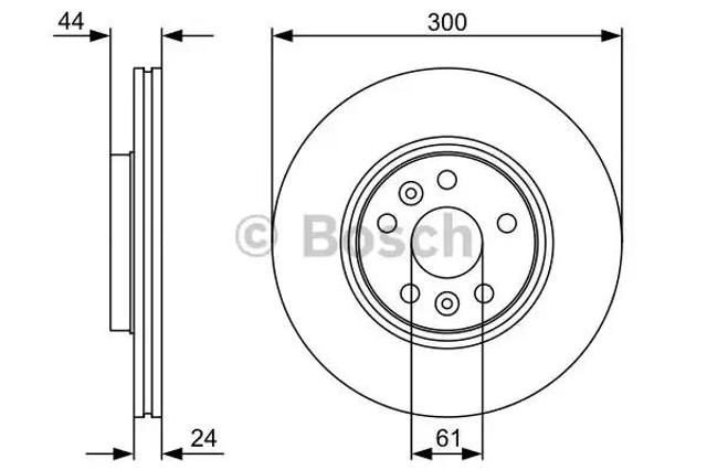 Ротор гальмівний 0986479554 BOSCH