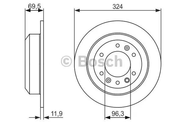 Дискові гальма 0986479598 BOSCH