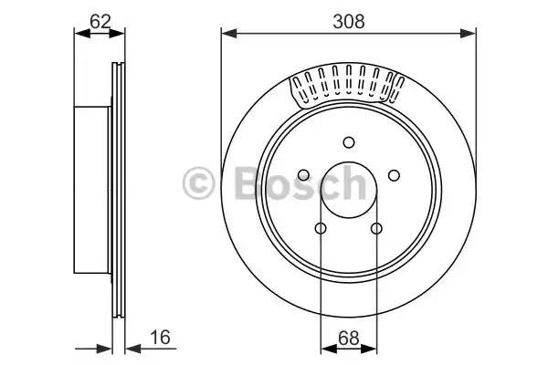 Задні дискові гальма 0986479606 BOSCH
