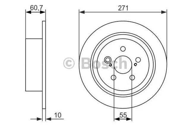 Дискові гальма 0986479613 BOSCH