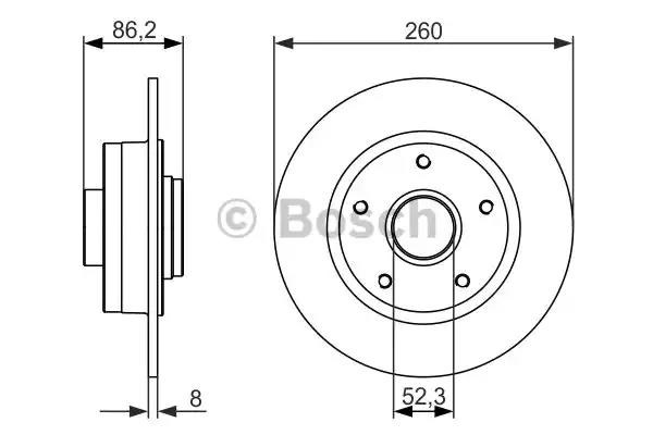 Дискові гальма 0986479684 BOSCH