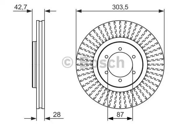 Ротор гальмівний 0986479694 BOSCH