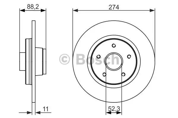 Задні дискові гальма 0986479695 BOSCH