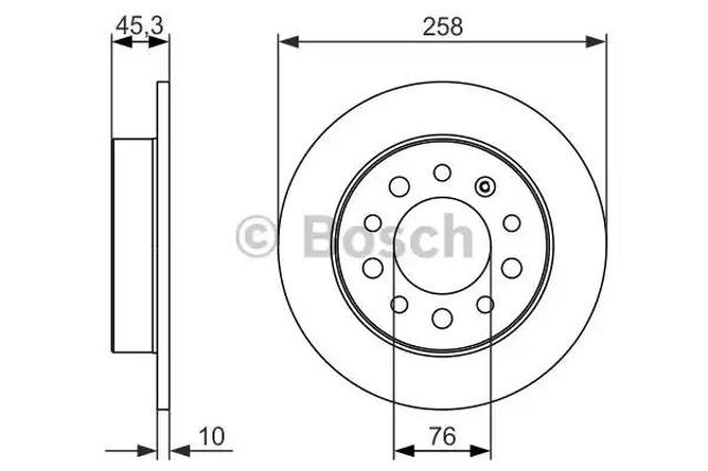 Дискові гальма 0986479697 BOSCH