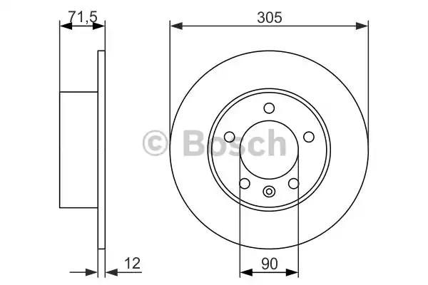 Задні дискові гальма 0986479717 BOSCH