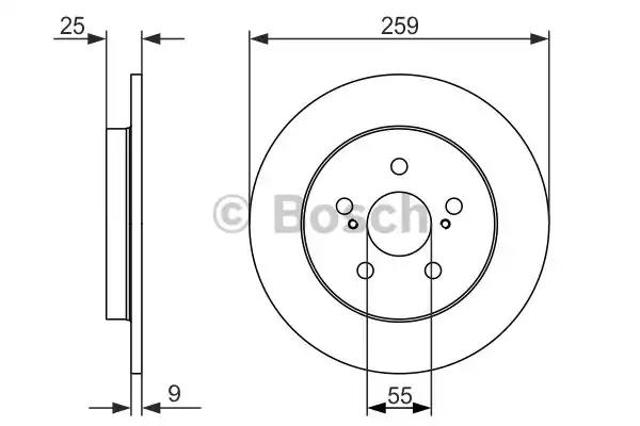 Дискові гальма 0986479721 BOSCH