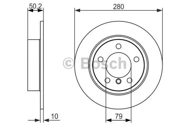 Задні дискові гальма 0986479728 BOSCH