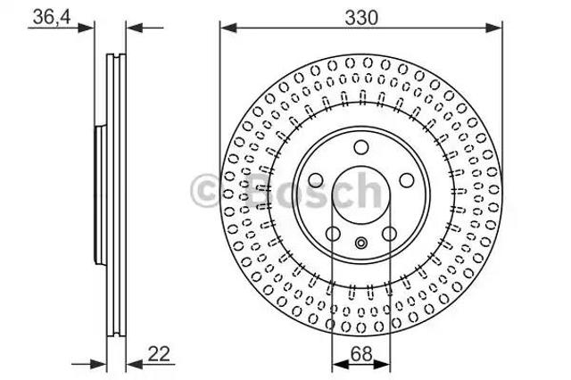 Задні дискові гальма 0986479750 BOSCH