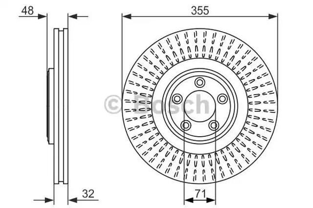 Гальмо дискове переднє 0986479754 BOSCH