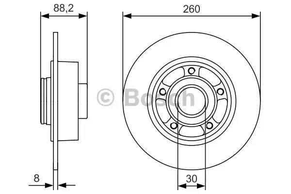 Дискові гальма 0986479761 BOSCH