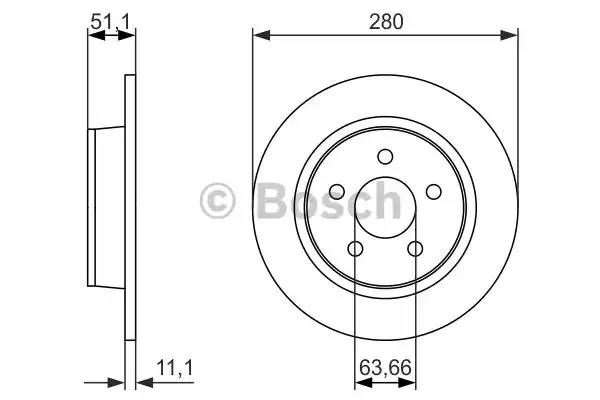 Дискові гальма 0986479762 BOSCH