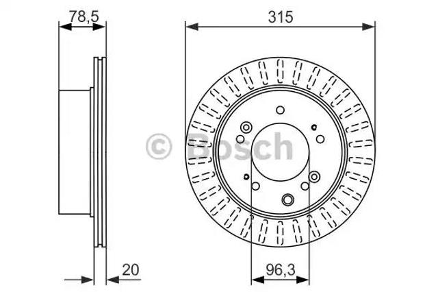 Дискові гальма 0986479793 BOSCH