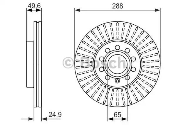 Ремкомплект передніх гальм 0986479939 BOSCH