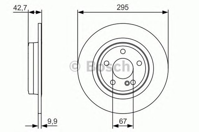 Дискові гальма 0986479A04 BOSCH
