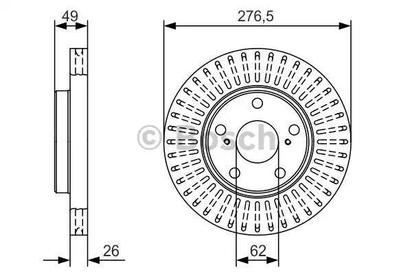 Ротор гальмівний 0986479A62 BOSCH