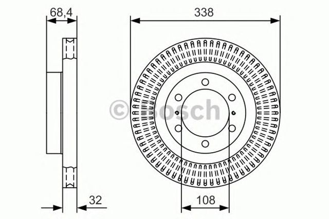 Ротор гальмівний 0986479A65 BOSCH