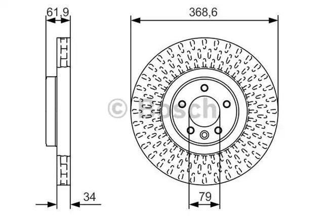 Гальмо дискове переднє 0986479B18 BOSCH
