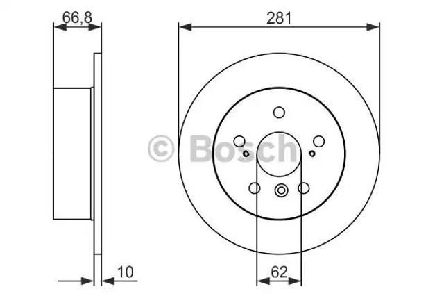Задні дискові гальма 0986479C21 BOSCH