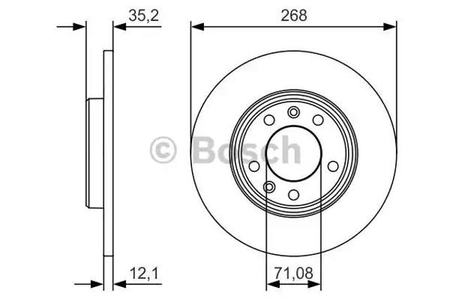 Дискові гальма 0986479C24 BOSCH