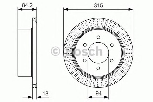 Задні дискові гальма 0986479C32 BOSCH