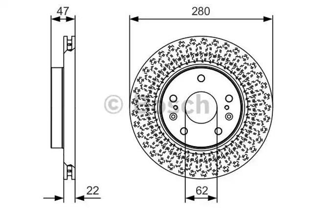 Гальмо дискове переднє 0986479C40 BOSCH