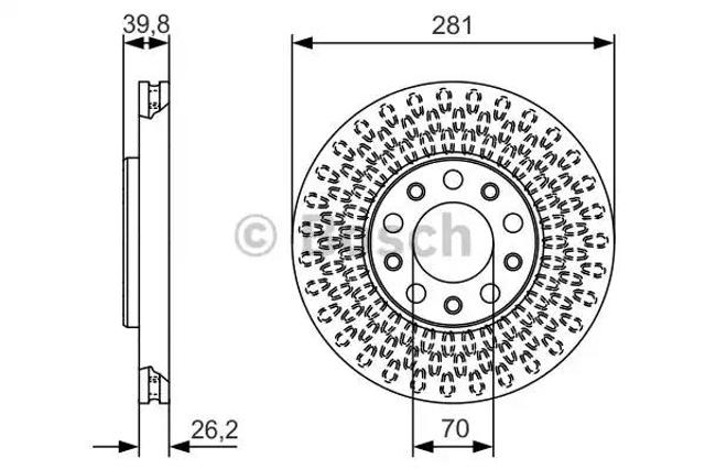 Гальмо дискове переднє 0986479C42 BOSCH
