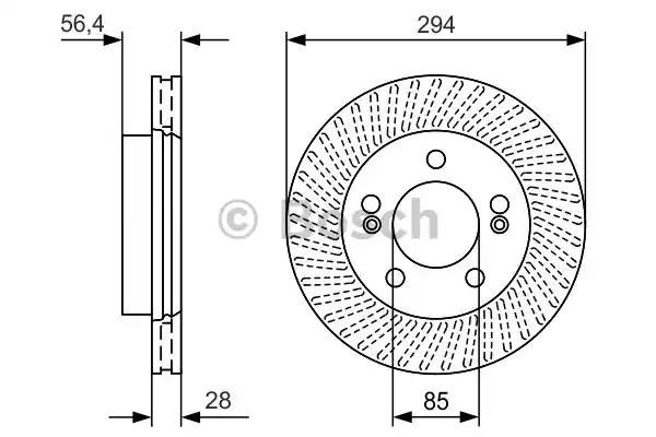 Гальмо дискове переднє 0986479D32 BOSCH