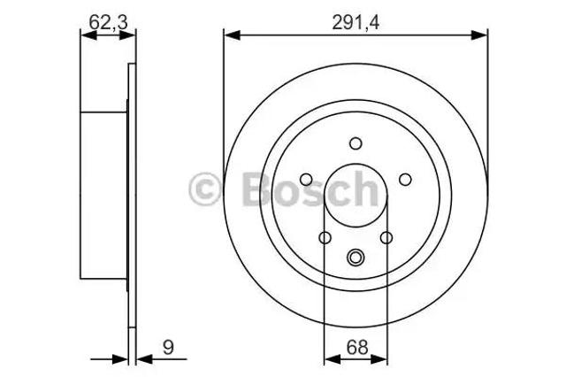 Дискові гальма 0986479R14 BOSCH