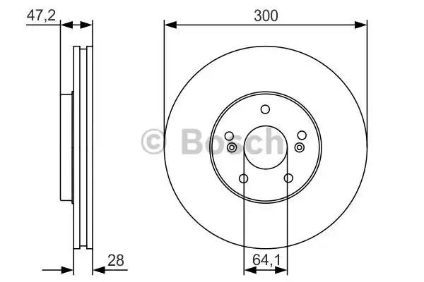 Гальмо дискове переднє 0986479R47 BOSCH