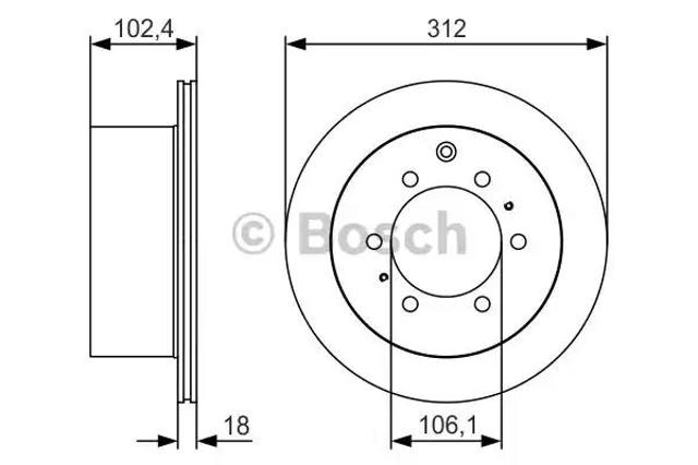Задні дискові гальма 0986479R57 BOSCH