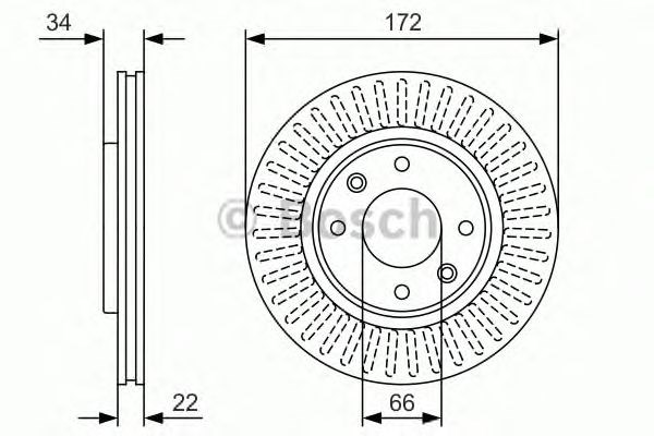 Ротор гальмівний 0986479R63 BOSCH