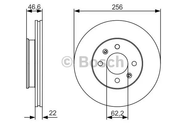 Гальмо дискове переднє 0986479R77 BOSCH