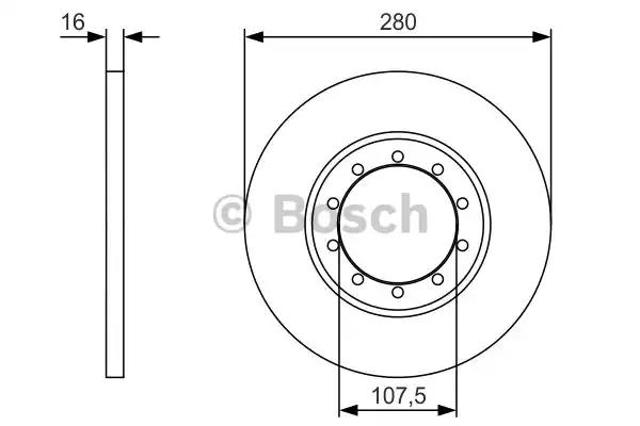 Дискові гальма 0986479R92 BOSCH